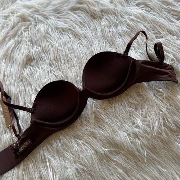 Skims Ultimate Push Up Strapless Bra Cocoa Size 30D - Picture 9 of 10